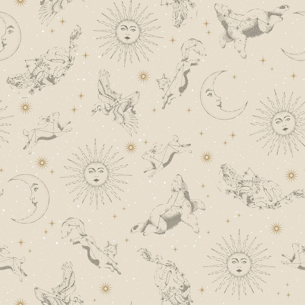 RoomMates Zodiac Dreams Linen Peel & Stick Wallpaper